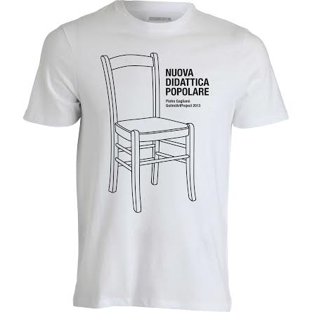 Una delle maglietta della prima edizione di Nuova Didattica Popolare, GAP 2013